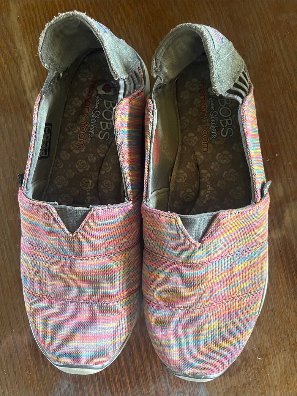 Skechers BOBS Kids Multi-Color Slip-On Shoes